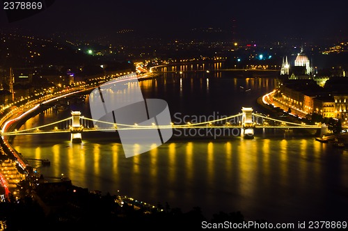Image of Budapest at night