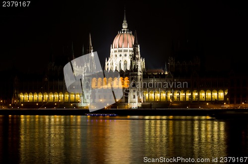 Image of Budapest at night
