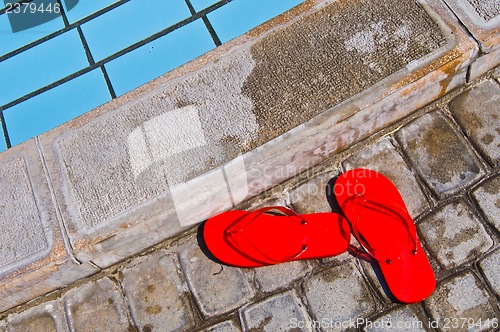 Image of Red Flip Flops