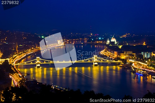 Image of Budapest at night