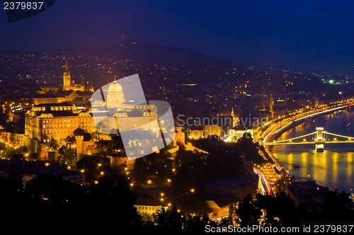 Image of Budapest at night