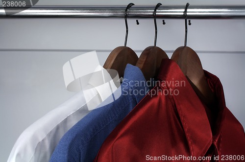 Image of Shirts representing the colors of Russian flag