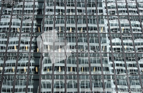 Image of Abstract reflections in the corporate building