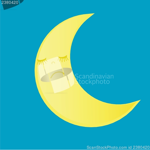 Image of moon icon vector