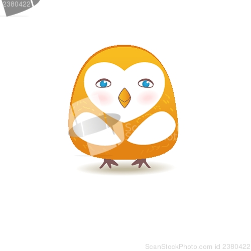 Image of illustration of a funny character owl