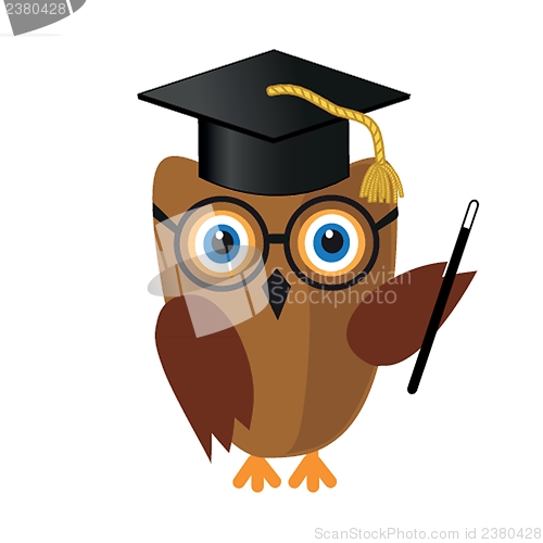 Image of illustration of a funny character owl