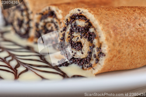 Image of Pancakes with poppy seeds