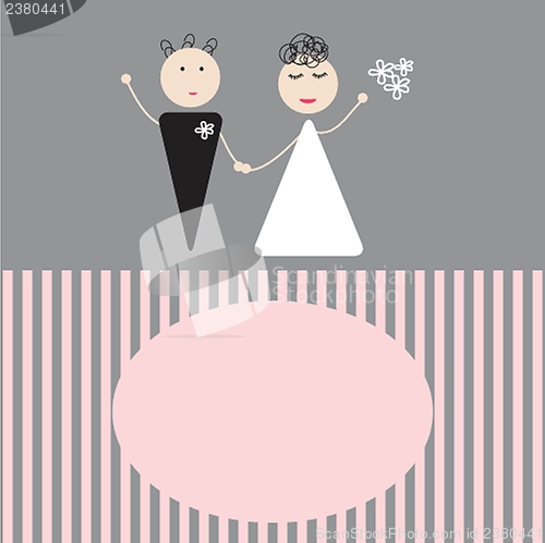 Image of Beautiful wedding couple is enjoying wedding