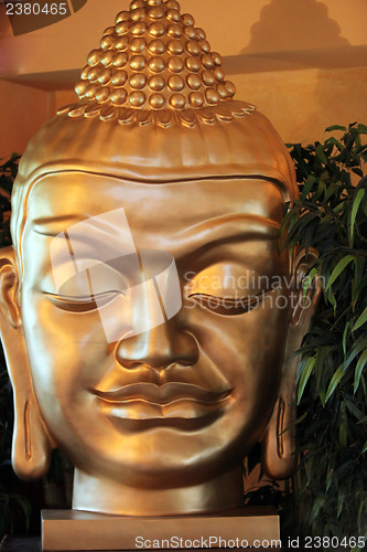 Image of Face of a Buddha statue