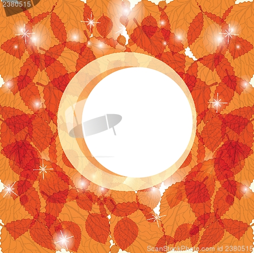 Image of  Colorful autumn leaves. Vector illustration.