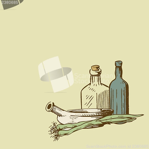Image of Restaurant or wine bar menu design. Seamless vector illustration