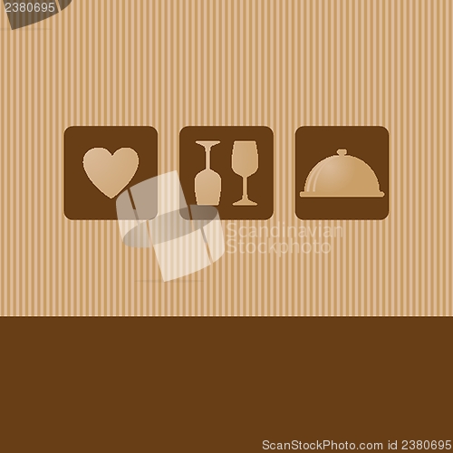 Image of Restaurant or wine bar menu design. Seamless vector illustration