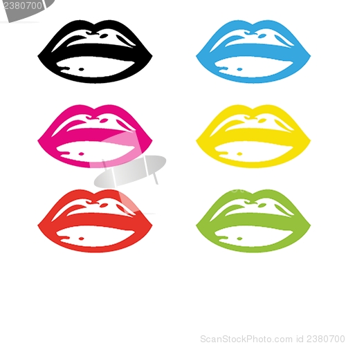 Image of Retro lipstick traces set