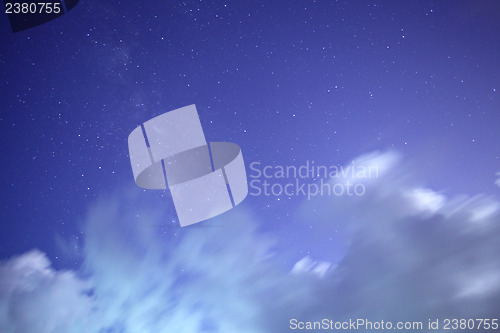 Image of Universal milky way galaxy with cloud