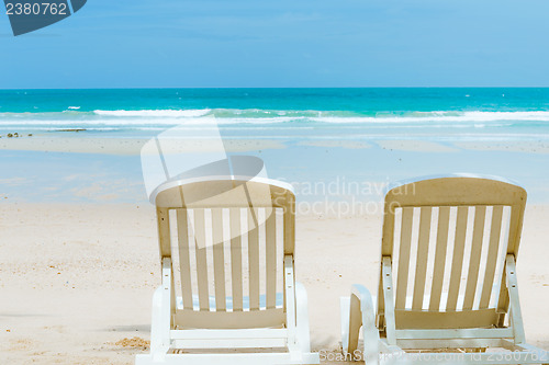 Image of Beautiful beach in summer time