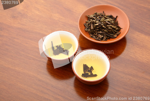 Image of Chinese tea and dried leave