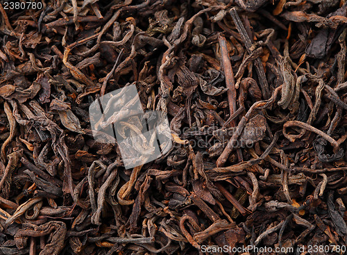 Image of Chinese black tea background