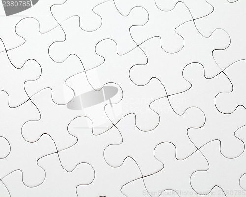 Image of Part of completed white puzzle