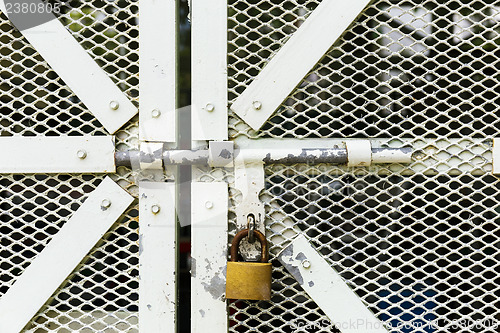 Image of Metal door with lock