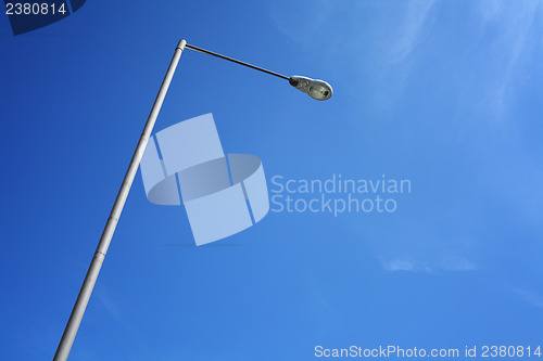 Image of Lighting pole with blue sky