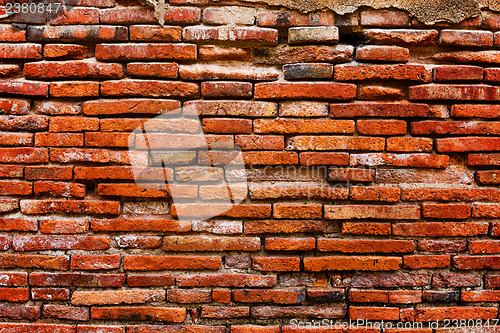 Image of Detail of ancient brick wall