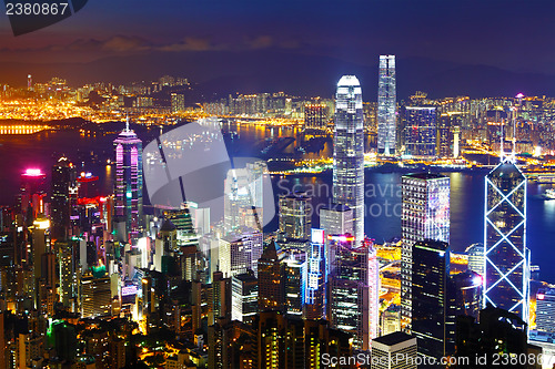 Image of Hong Kong at night