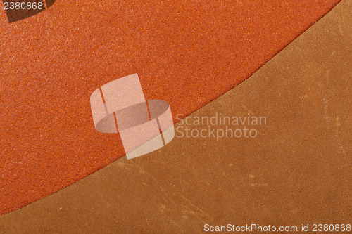 Image of Two brown leather texture