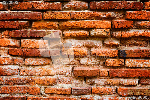 Image of Detail of ancient brick wall