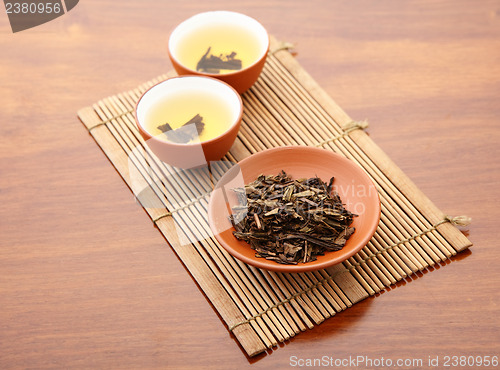 Image of Chinese tea and dried leave