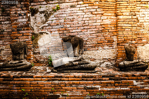 Image of Broken Buddha at Ayuttaya, Thailand