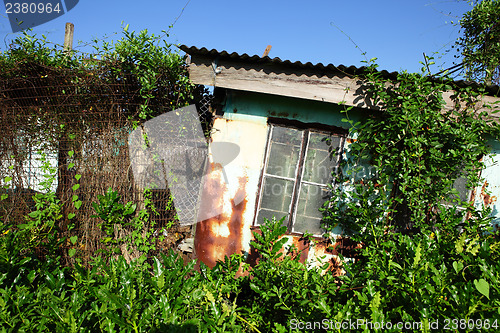 Image of Wooden house in countryside