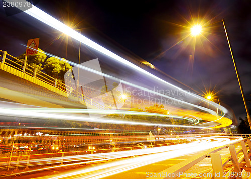 Image of Traffic light on highway