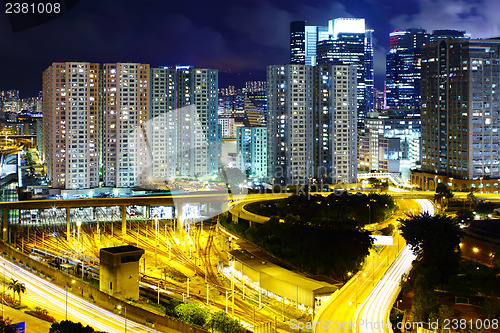 Image of City skyline at night