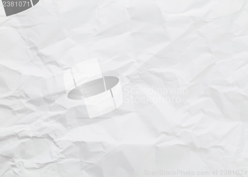 Image of White wrinkled paper background texture