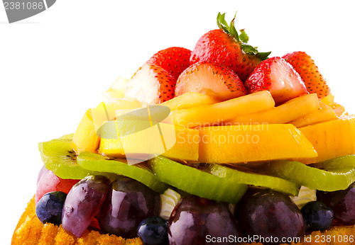 Image of Fruit Cake isolated on white background