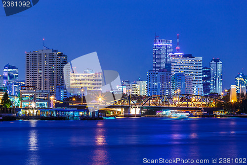 Image of Bangkok skyline at night