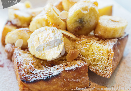 Image of French toast with banana