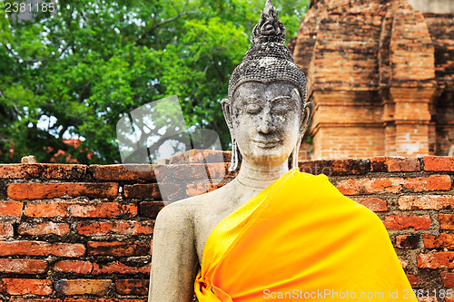 Image of Ancient Buddha in Ayuthaya, Thailand