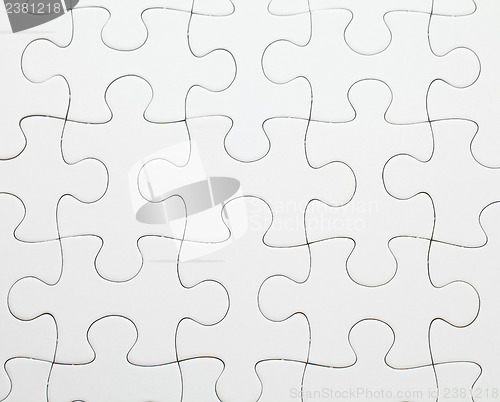 Image of Completed white puzzle