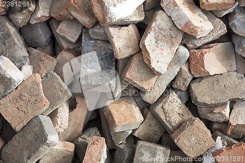 Image of Texture of red bricks wall 