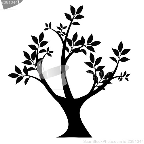 Image of art tree silhouette 