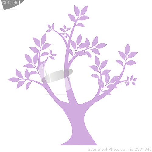 Image of art tree silhouette 