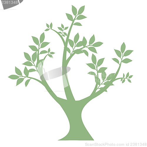 Image of art tree silhouette 