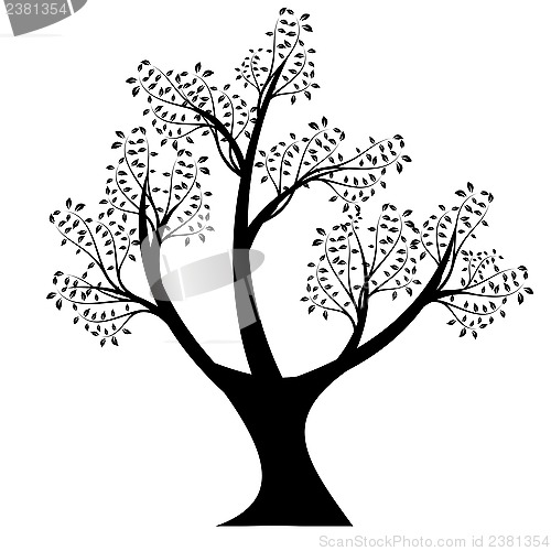 Image of art tree silhouette 
