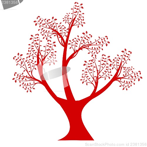 Image of art tree silhouette 