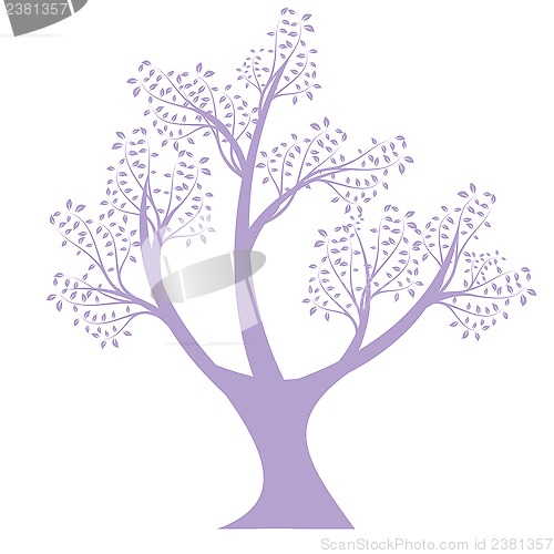 Image of art tree silhouette 