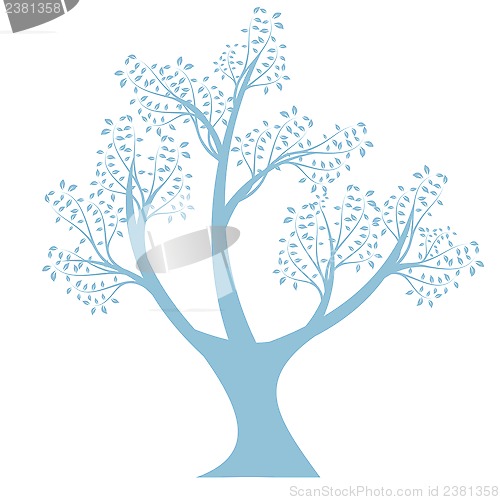 Image of art tree silhouette 