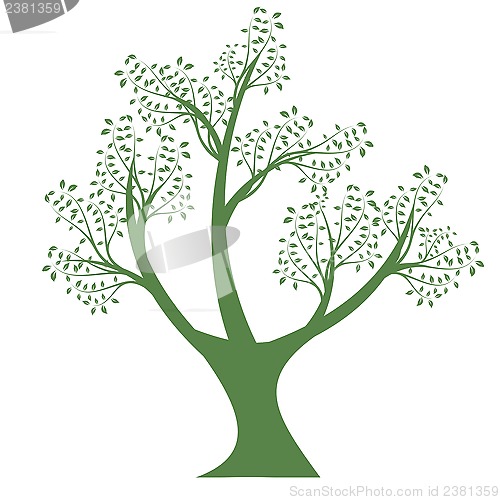 Image of art tree silhouette 