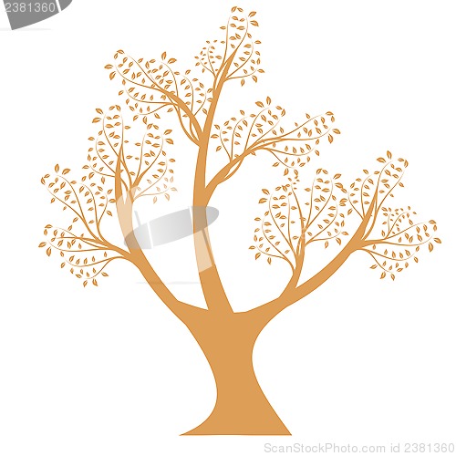 Image of art tree silhouette 