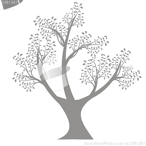 Image of art tree silhouette 